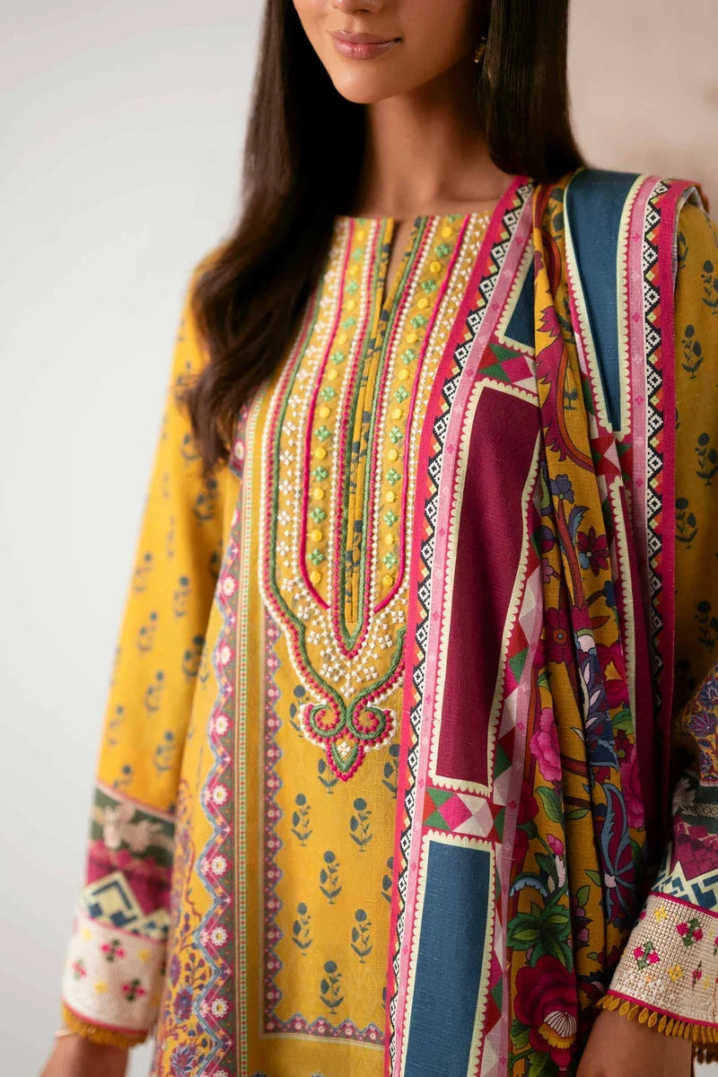 '- Digital Printed Embroidered Suit